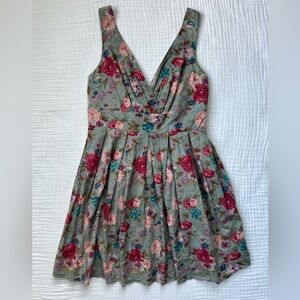 XXI floral fit and flare dress -Size Medium